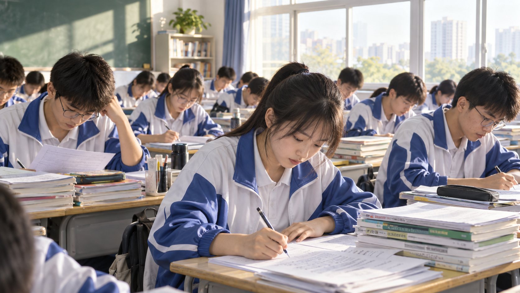 高三冲刺课程学习场景